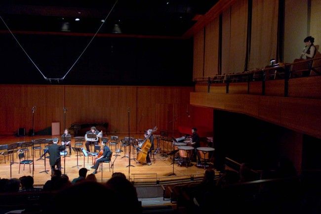 Terra Obscura: Concerto for Saxophone - Huge taiko drum opening, followed by sax and timpani duet! With me giving cues from the balcony!