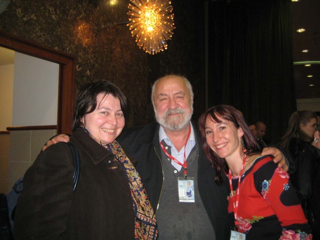 With Polish musicologist and current ISCM Executive committee member Anna-Dorota Wladyczka & ISCM Turkish delegate, esteemed composer and musicologist, Ahmet Yurur.