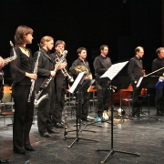 2011 Zagreb Biennale, Closing Ceremony Concert. Ensemble Zeitfluss from Graz, Austria with conductor Edo Micic (far right) following the premiere of 'Manifesto pour la Paix'.