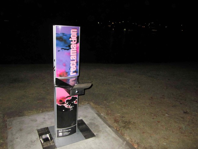 Cool water fountains around the place with the Twilight Festival design work!