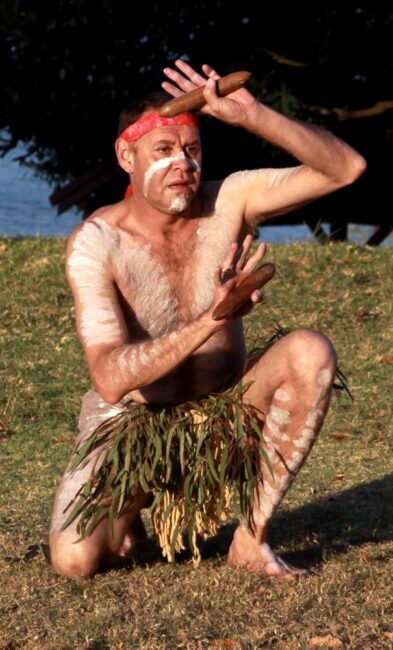 Amazing Aboriginal dancing on the sacred Cabarita Park site.