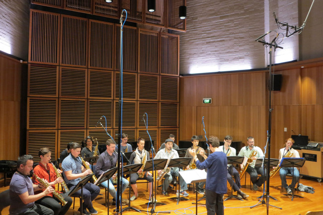 First Light at Uluru: Sydney Conservatorium saxophone orchestra.