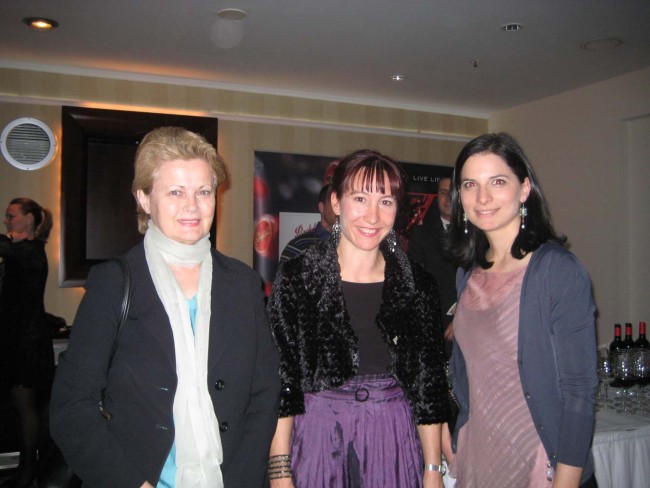 Recital of Australian music for Australian Embassy in Zagreb. With Milica Gacic (left) and Mirna Ores (Producer of 2011 ISCM Festival/Zagreb Biennale).