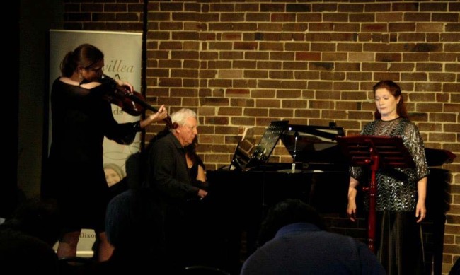 Grevillea concert 7 Dec 2013 - Flute Tree, Leichhardt, Sydney Premiere of my Song Cycle, Afternoon at the Orangerie. With Wendy Dixon (soprano), David Miller (piano)-Sydney Conservatorium of Music, Yvette Goodchild (viola) -UNSW/Sydney Symphony Orchestra.