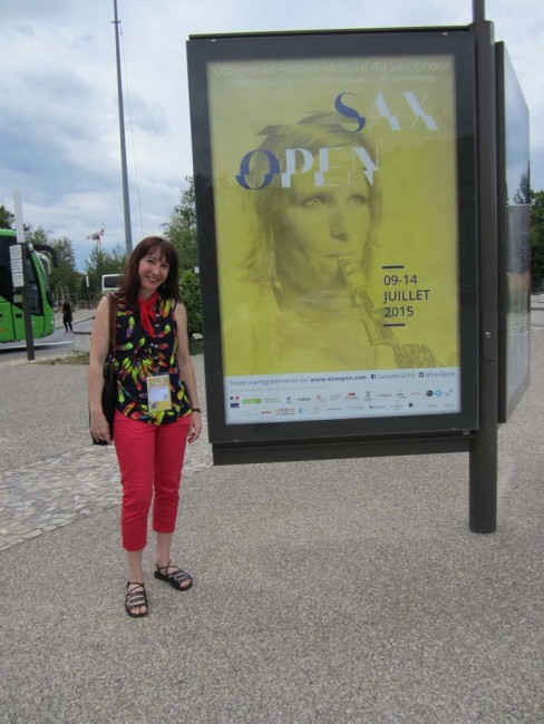 Great publicity of World Sax Congress throughout the streets of Strasbourg!