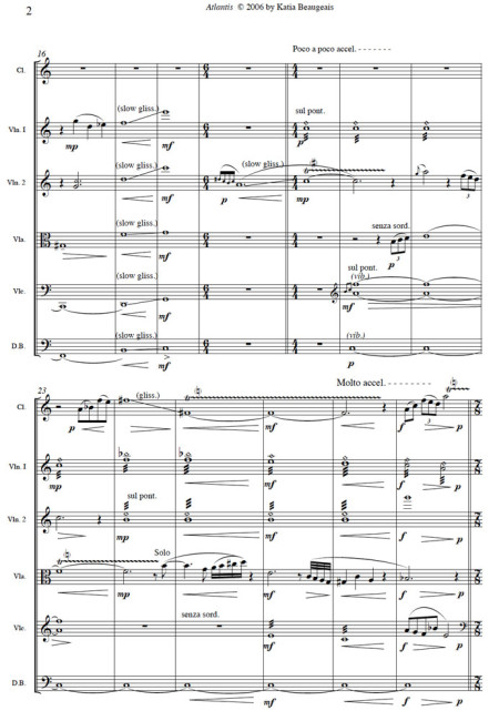 Atlantis for clarinet & string quintet p.2