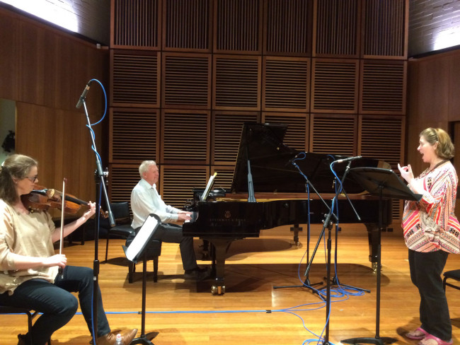 Wendy Dixon (soprano) David Miller (piano) and Yvette Goodchild (viola)