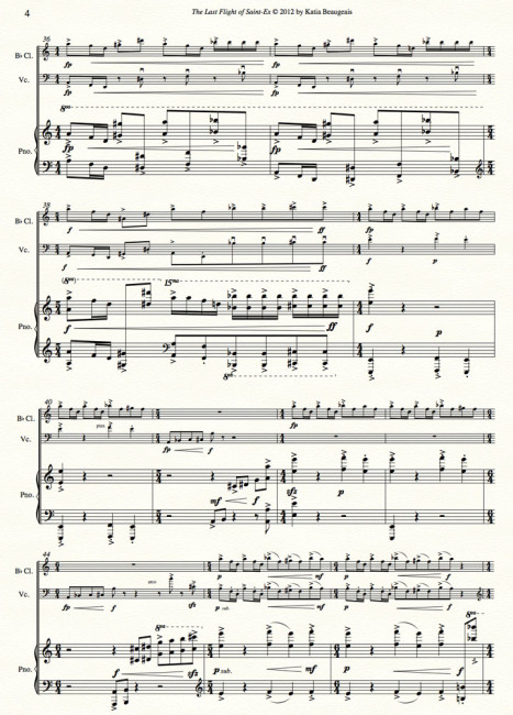 Last Flight of Saint-Ex - Clari, Cello, piano p.4