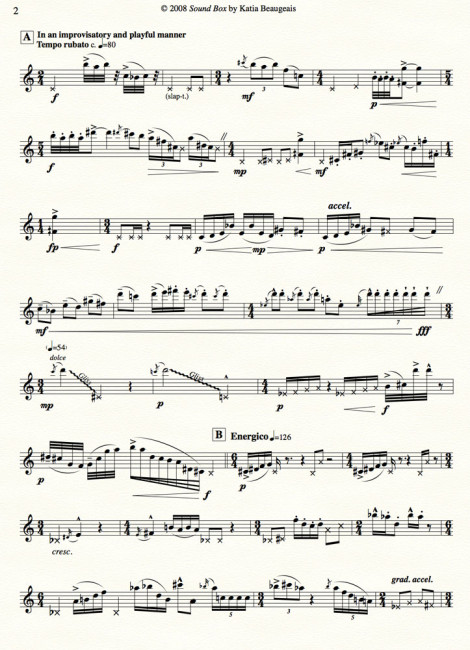Sound Box for solo soprano sax p.2