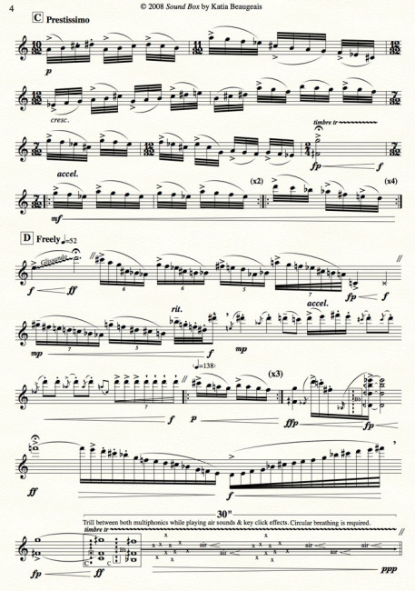 Sound Box for solo soprano sax p.4