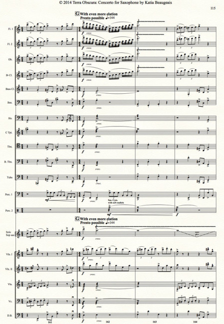  Movt IV p.115 - Terra Obscura: Concerto for Saxophone for solo saxophone & chamber orchestra