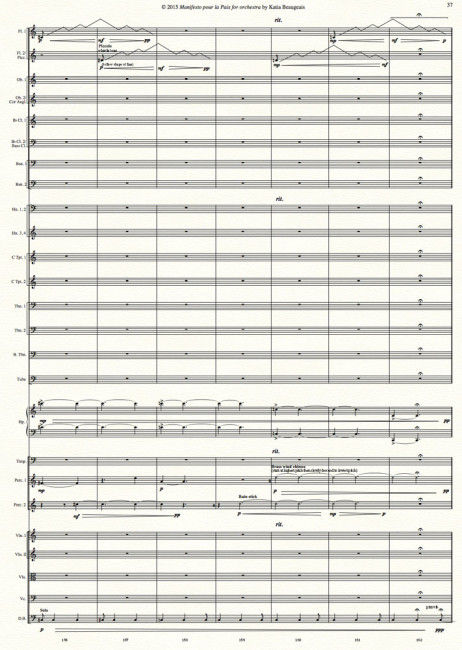 Manifesto pour la Paix for orchestra p.37