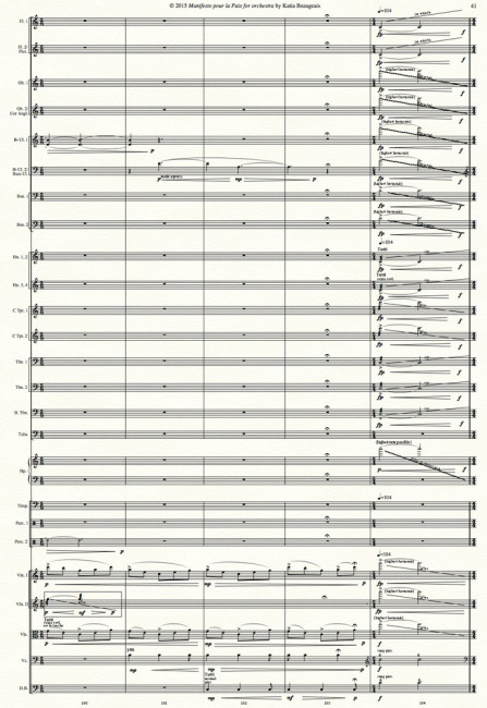 Manifesto pour la Paix for orchestra p.41