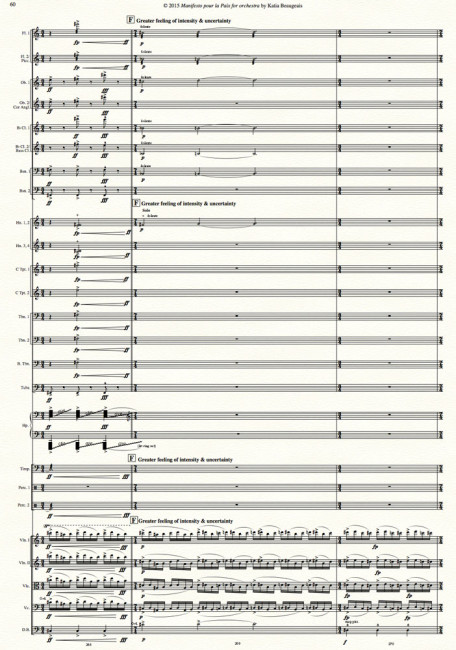 Manifesto pour la Paix for orchestra p.60