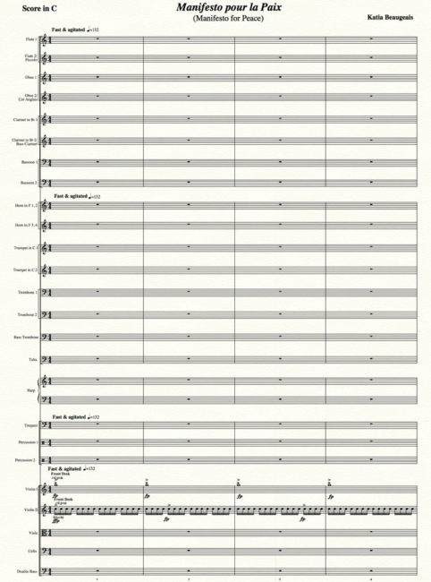 Manifesto pour la Paix for orchestra