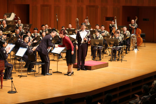 Beaugeais with concertmaster Mr Tomokazu Vetake