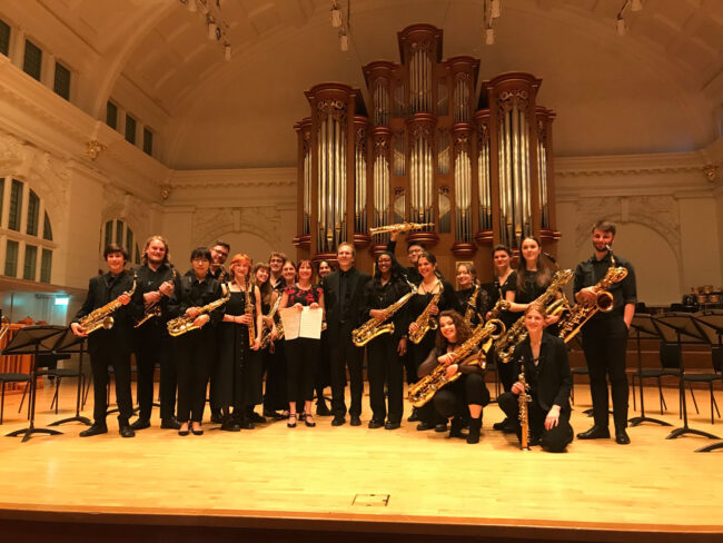 Beaugeais with Royal College of Music Sax Orchestra and Conductor Kyle Horch